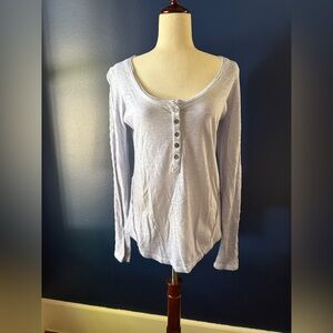 Free People Long Sleeve Henley Sz M